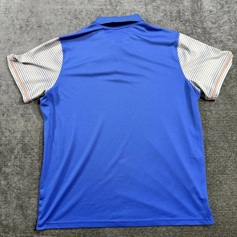 Nike Dri-Fit Men's‎ Size XXL Boise State Broncos Striped Short Sleeve Polo Shirt
